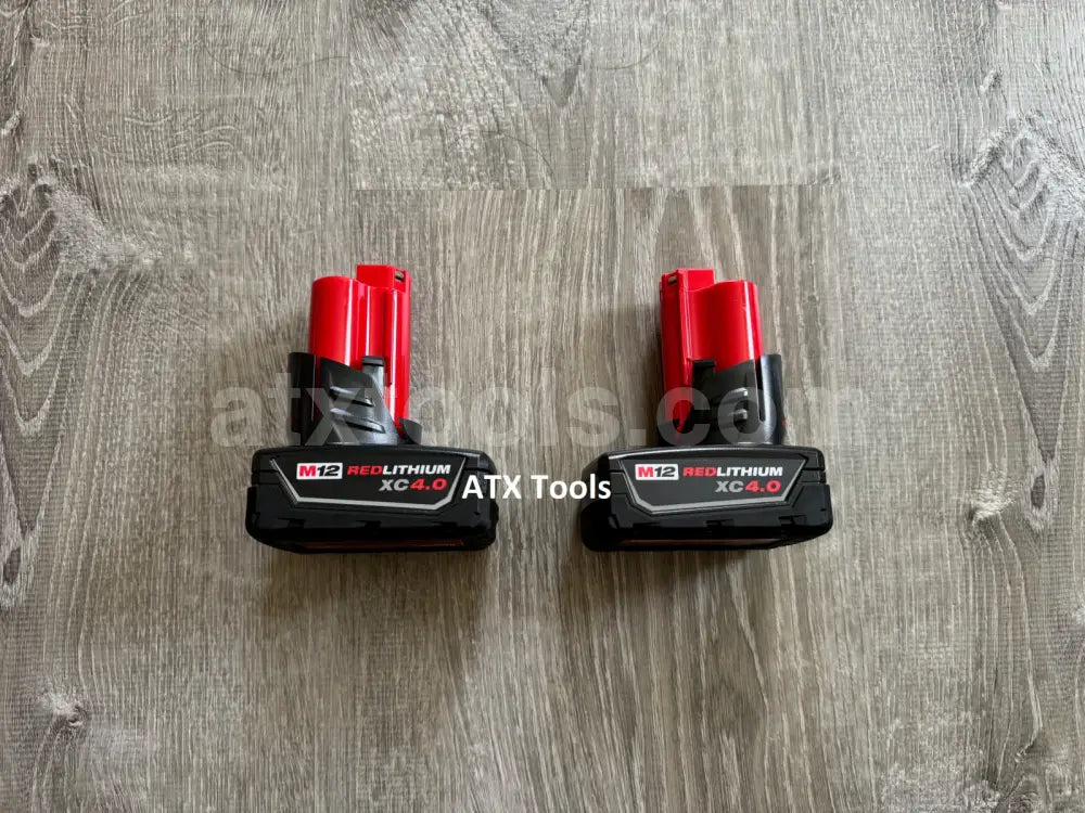 2-PACK Genuine Milwaukee M12 12-Volt Lithium-Ion 4.0 Ah Compact Battery Pack (48-11-2440)