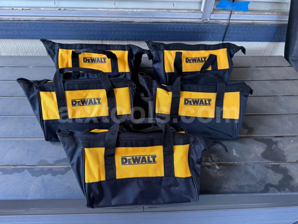 5-Pack Dewalt Tool Bag Case 11’’ x 9 x 7 Canvas For 20V Drill Battery