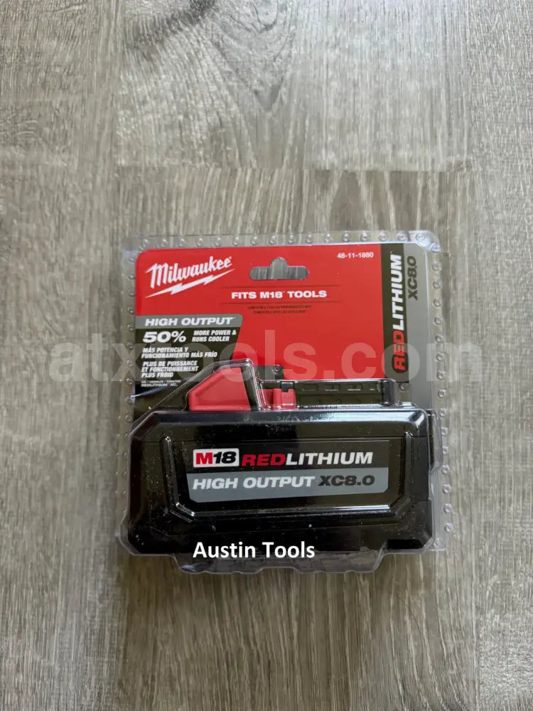 Brand New Milwaukee M18 18 Volt 8.0 AH Battery (48-11-1880)