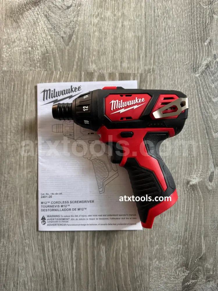 Milwaukee M12 2401-20 Cordless 1/4’’ Hex Screwdriver Driver (Tool Only) 12V