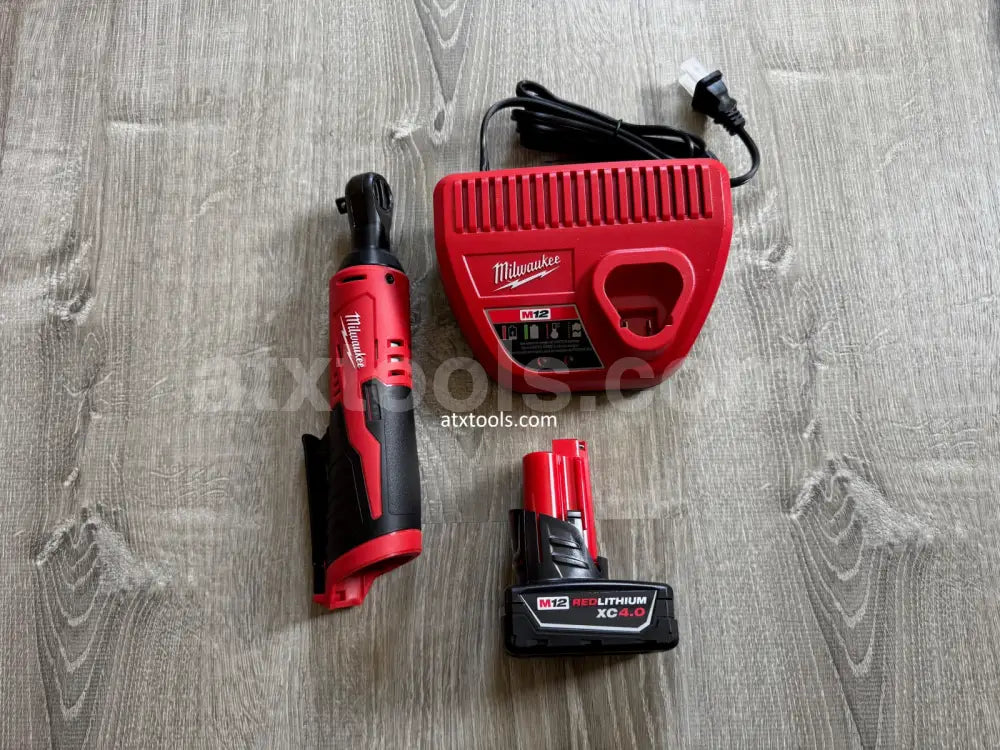 NEW Milwaukee M12 3/8’’ Ratchet Kit (Includes battery and charger - 2457-20)