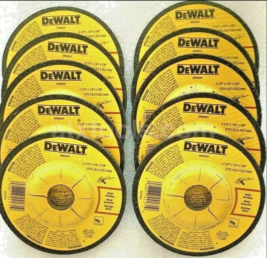 10-Pack Dewalt 4-1/2 In. x 1/4 In. x 7/8 In. Fast Cutting Abrasive Grinding Wheels