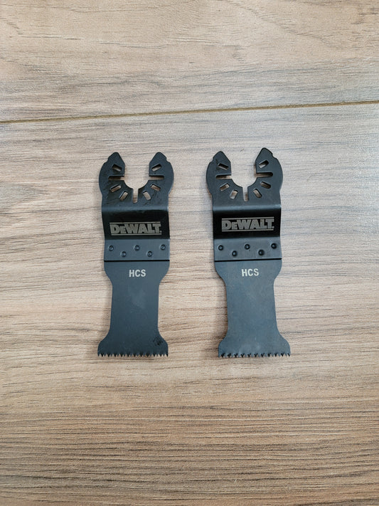 2-Pack New Genuine Dewalt Oscillating Multi Tool HCS Cutting Blades