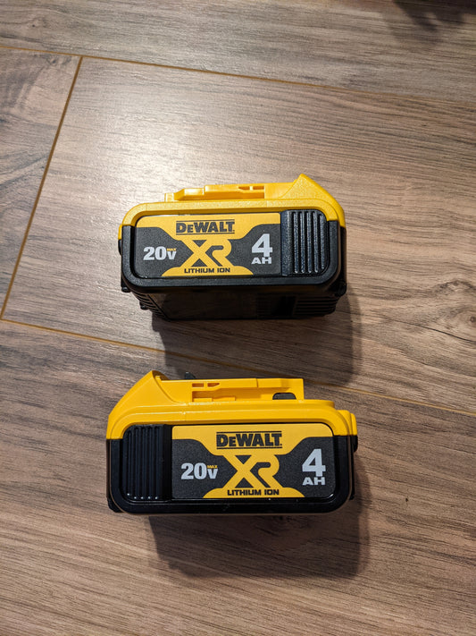 2-Pack New Dewalt 20v Volt Battery 4 AH (DCB204)