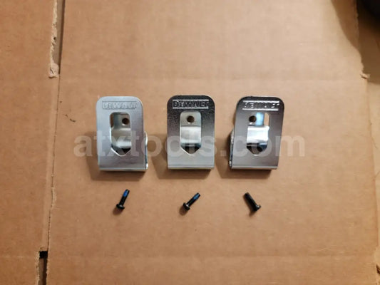3-Pack New Dewalt Genuine 20V Belt Clip Hooks (Fits most Dewalt 20v Power Tools).