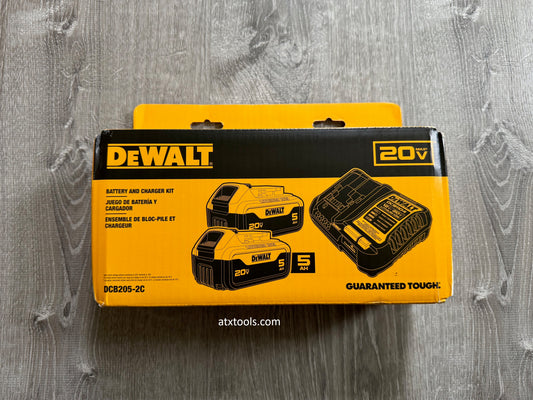 New Dewalt Battery Kit (Two 5 AH batteries + chager)