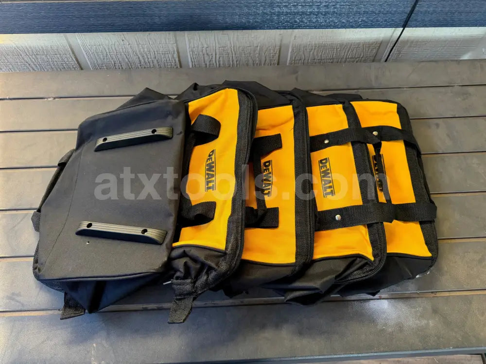 5-Pack Dewalt Tool Bag Case 15’’ x 10 x 9 Canvas For 20V Drill Battery Pocket Rails