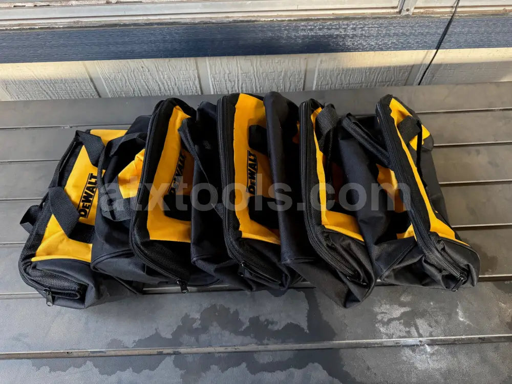 5-Pack Dewalt Tool Bag W/ RAILS Case 13’’ x 10 x 9 Canvas For 20V Drill Battery Saw