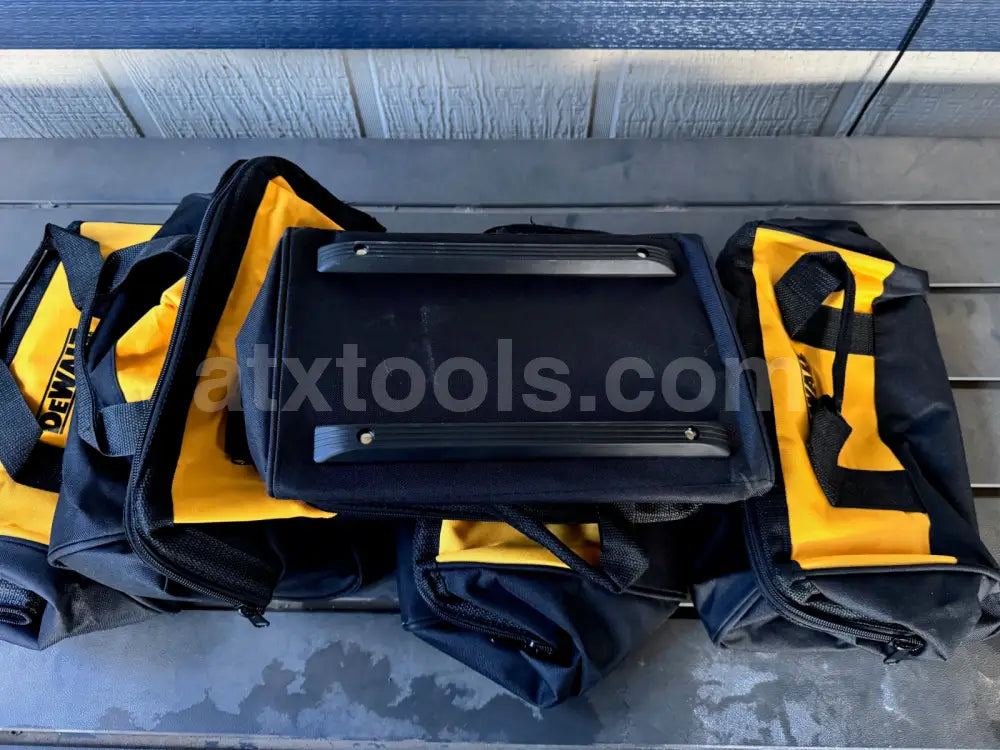 5-Pack Dewalt Tool Bag W/ RAILS Case 13’’ x 10 x 9 Canvas For 20V Drill Battery Saw