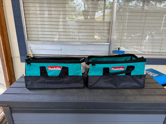 2-Pack New Large Makita 20 inch Contractor Tool Bags (20"x12"x10")