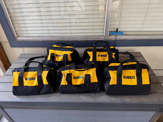 5-Pack Dewalt Tool Bags  13" x 10" x 8"