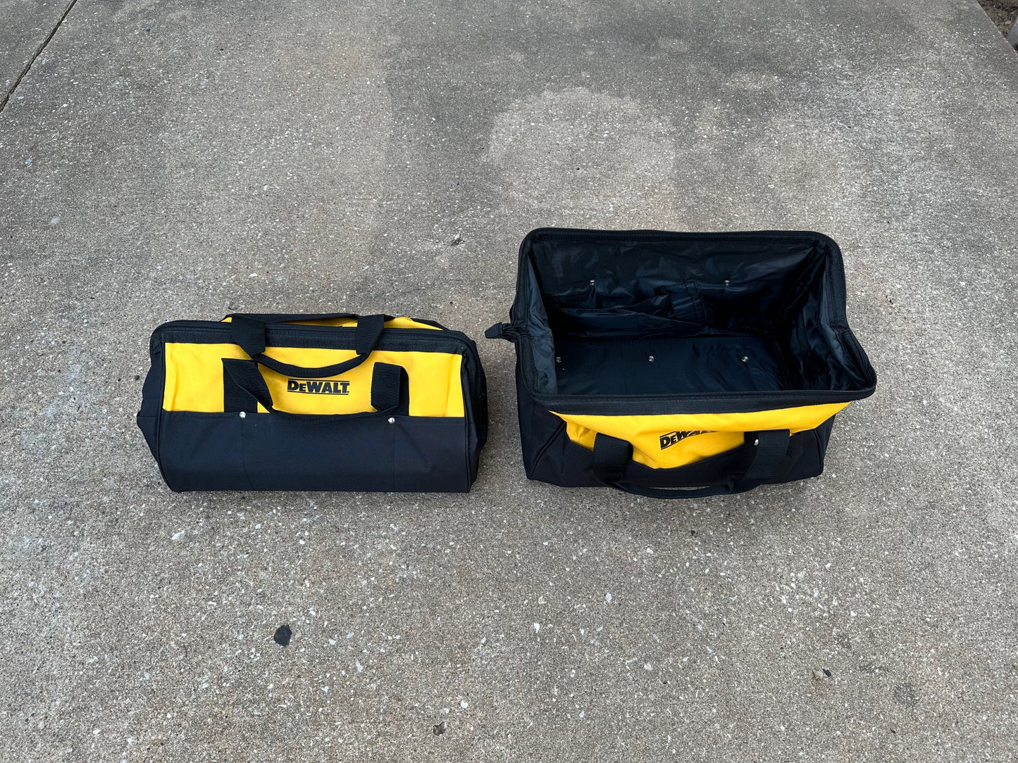 2-Pack New Dewalt Large Contractor Tool Bags (19"x12"x11")