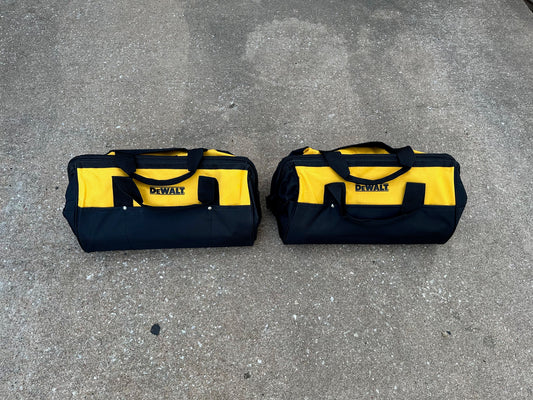 2-Pack New Dewalt Large Contractor Tool Bags (19"x12"x11")