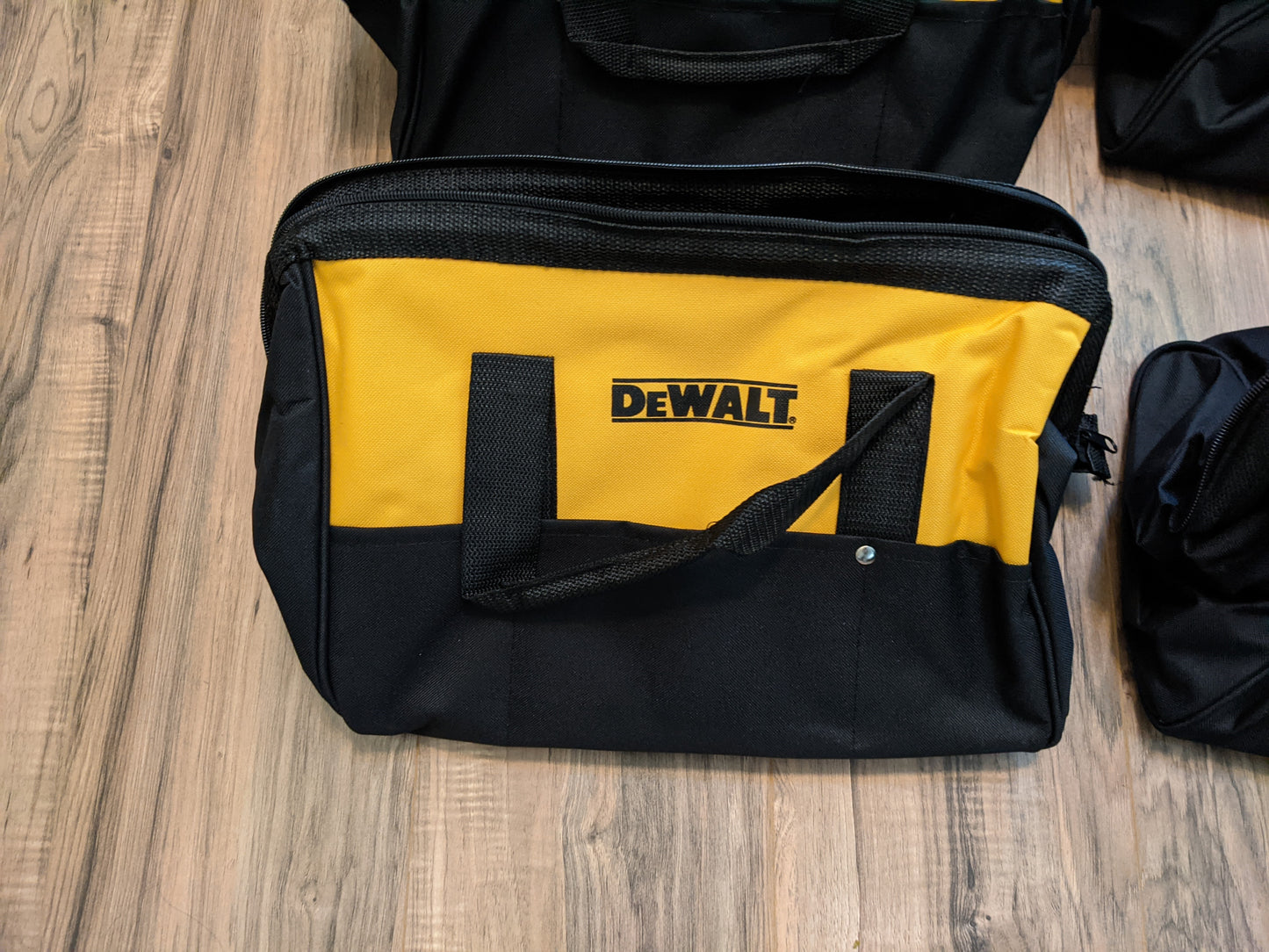 4-Pack New Dewalt Medium Contractor Tool Bags (15"x9"x11")