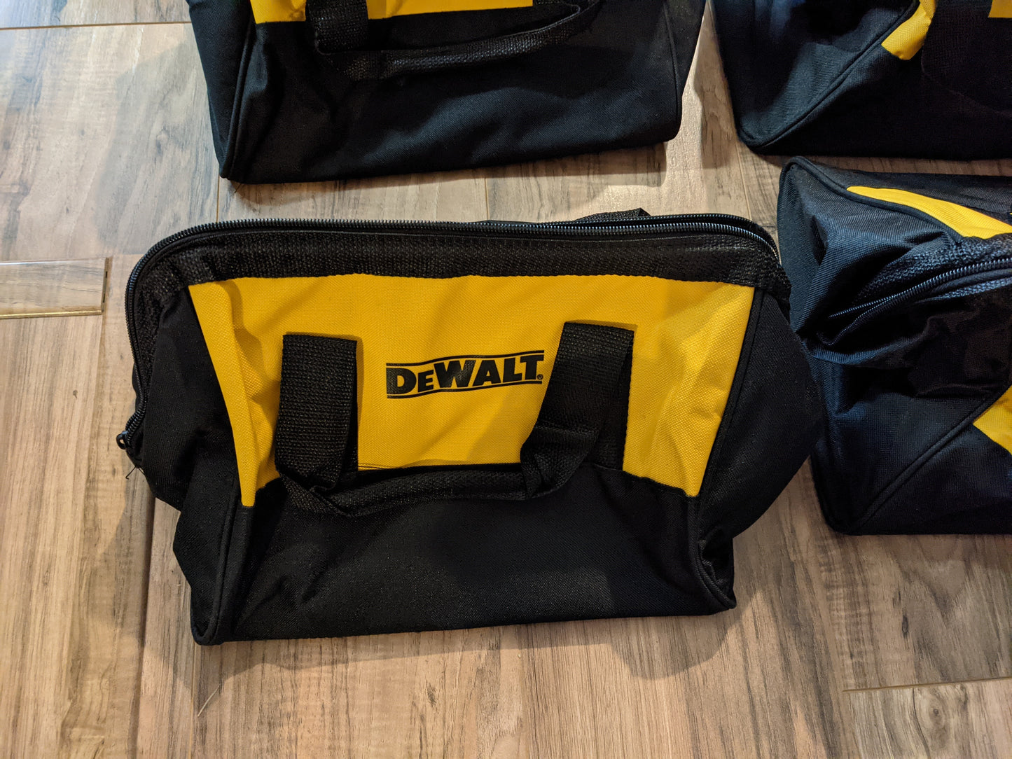 New 4-Pack Dewalt Contractor Tool Bag (13"x10"x8")