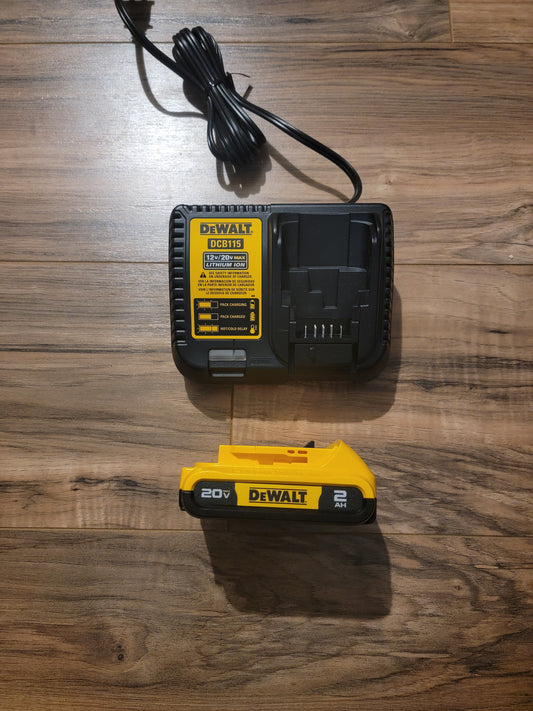 New Dewalt 20v 2 AH Battery (DCB203) + Charger Combo