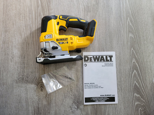 New Dewalt 20V XR Jigsaw (DCS334 - XR Brushless - Bare Tool)