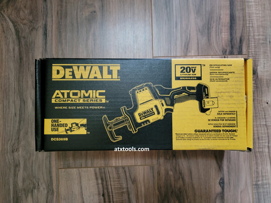 New Dewalt ATOMIC 20v Brushless Compact Reciprocating Saw Sawzall (Tool-Only DCS369B)