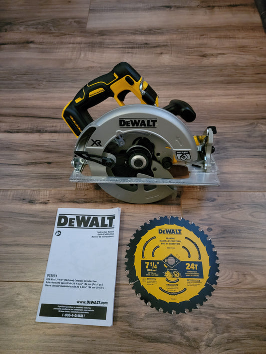 NEW Dewalt 20V XR Brushless 7-1/4” CORDLESS CIRCULAR SAW with Power Detect (Tool only)