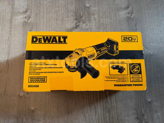 DEWALT DCG405B 20V MAX XR 4.5 in. Brushless Angle Grinder (Tool Only) NEW