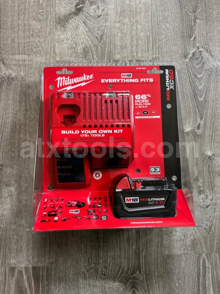 Milwaukee 18v 5.0 Battery + Charger Combo