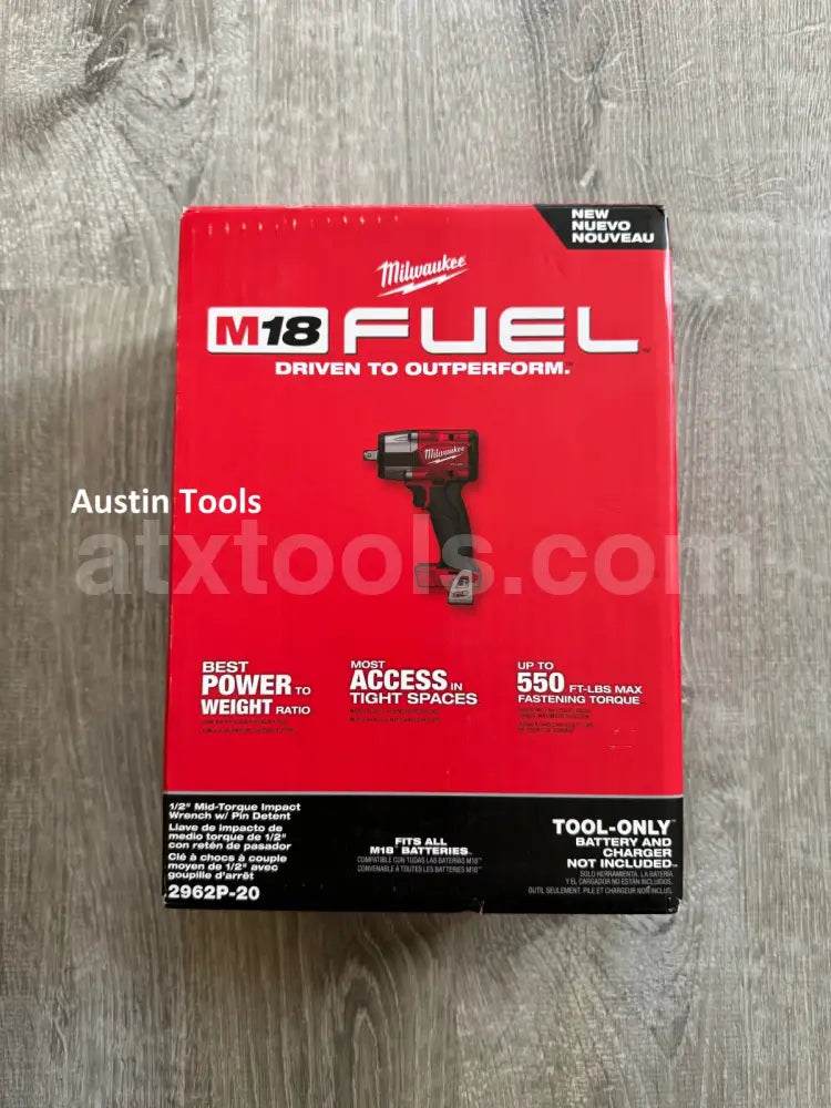 Milwaukee 2962-20 18V Cordless Mid-Torque 1/2’’ Impact Wrench w/ Friction Ring