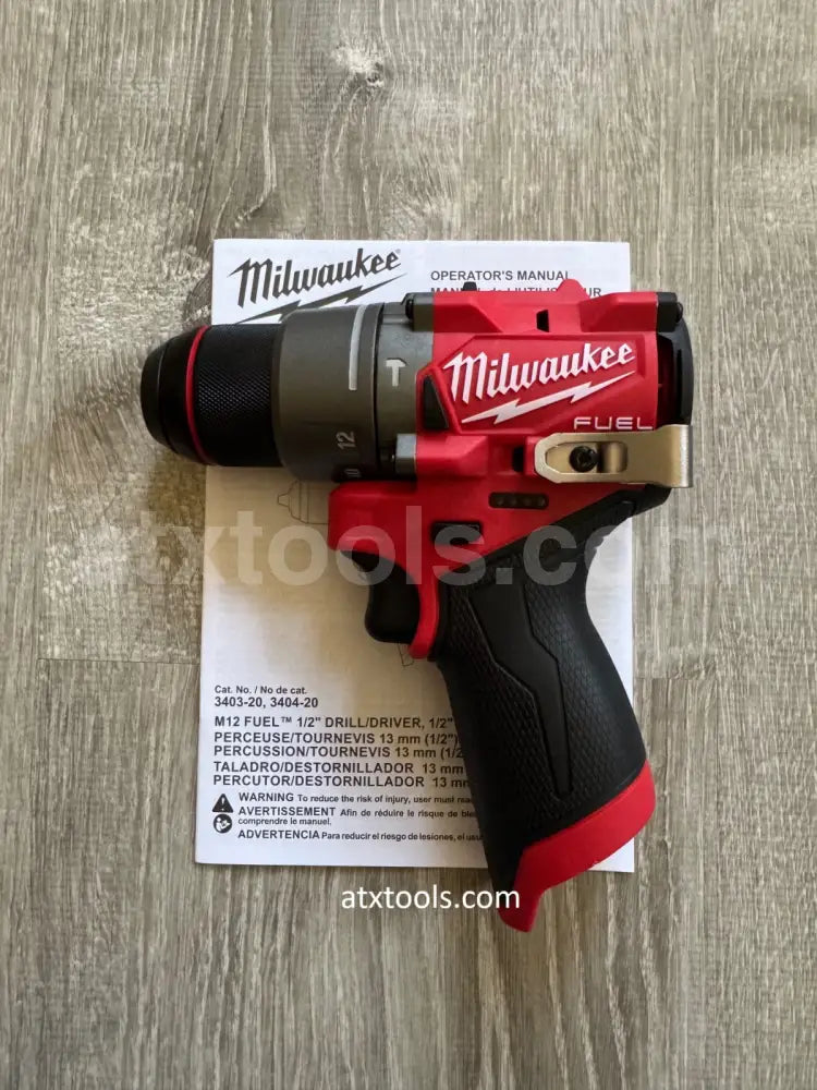 Milwaukee 3404-20 1/2’’ M12 Hammer Fuel Brushless Drill Driver Gen 3 Tool Only