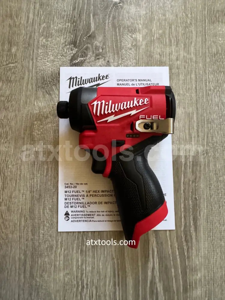 Milwaukee 3453-20 M12 Fuel 1/4’’ Hex Impact Driver 12 Volt GEN 3
