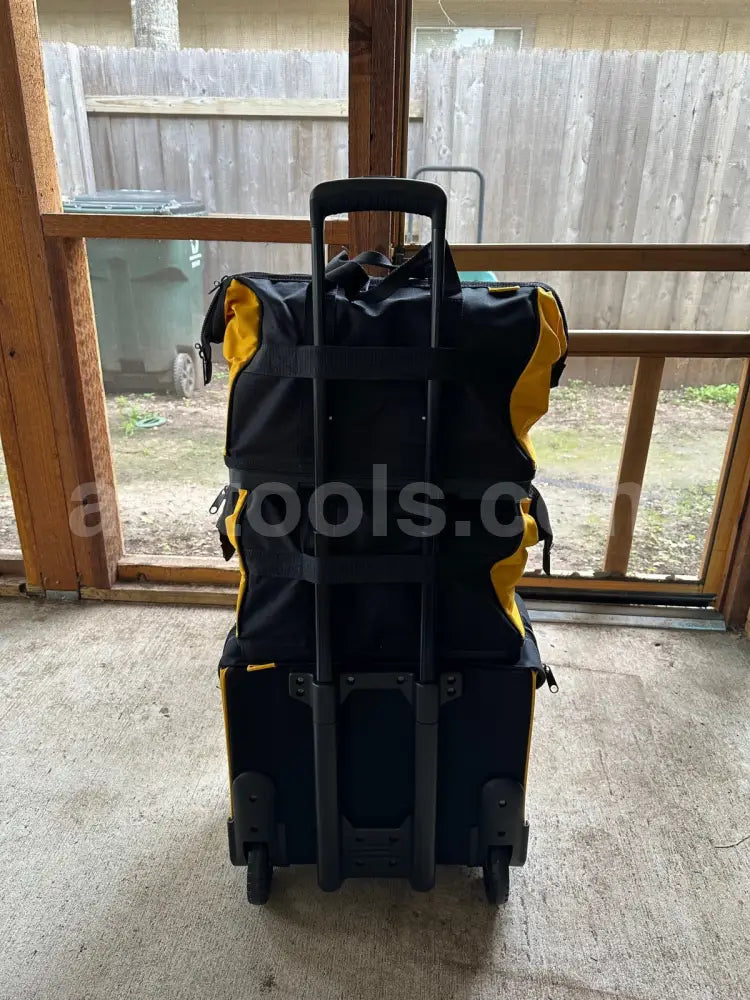 NEW 3-Tier DeWalt Contractor Rolling Tool Bag Set