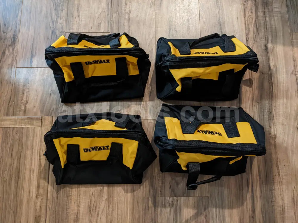 New 4-Pack Dewalt Contractor Tool Bag (13’’x10’’x8’’)