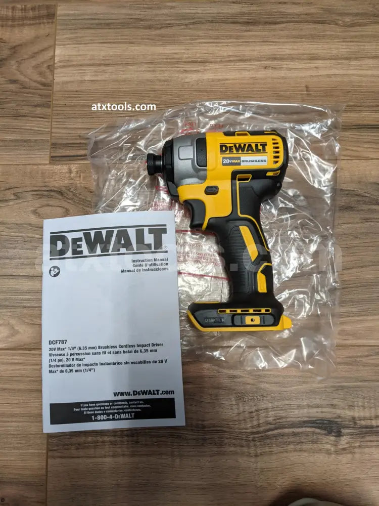 New Dewalt 20v 1/4 Brushless Impact Driver (DCF787B - Tool Only)