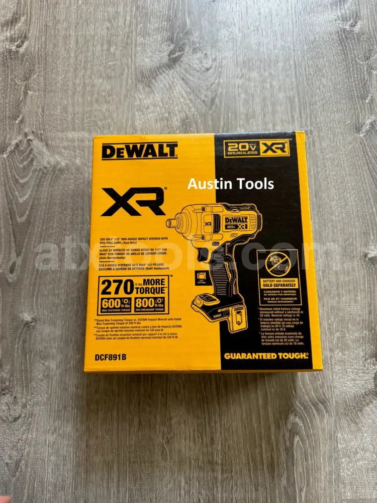 New Dewalt 20v Brushless XR Mid-Range 1/2 in. Impact w/ Detent Pin Anvil DCF891