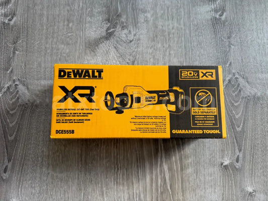 New Dewalt 20V MAX* XR Brushless Drywall Cut-Out Tool (DCE555)