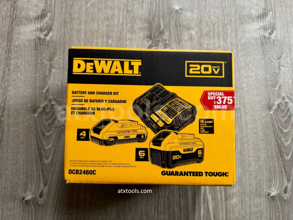 New Dewalt 6 AH + 4 AH + Charger Battery Kit