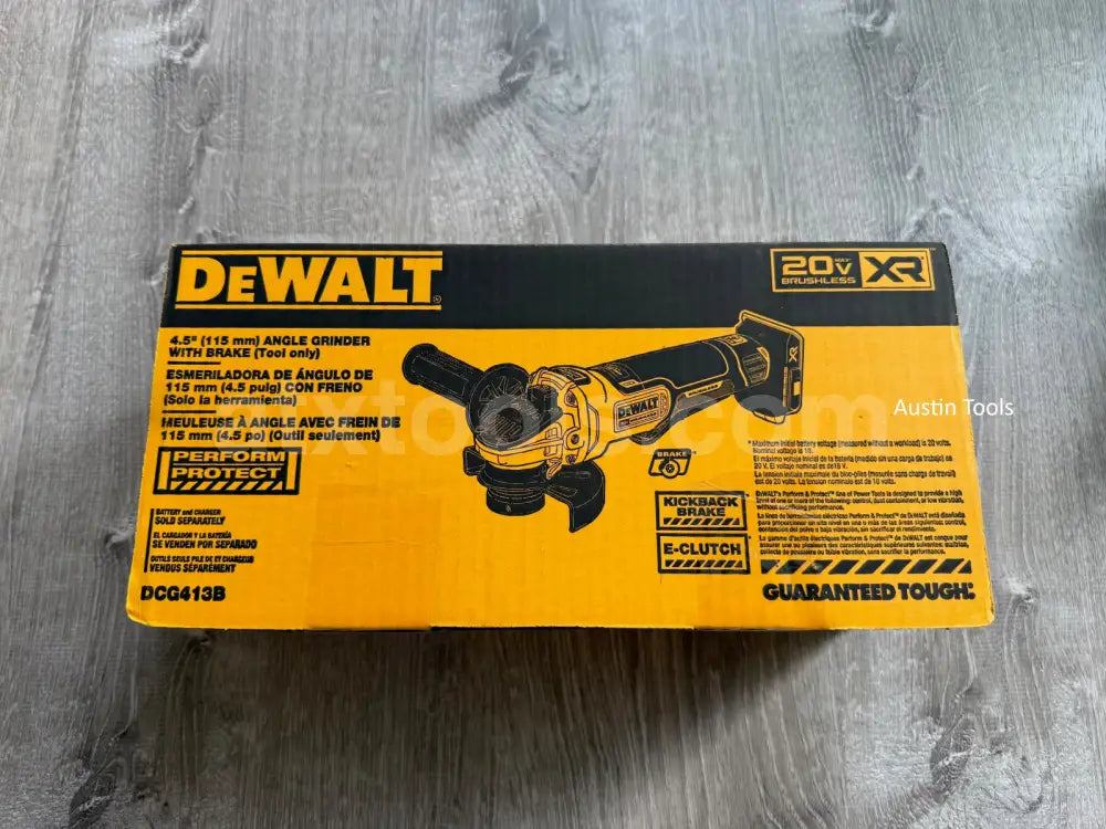 New Dewalt DCG413B 20V Max XR 4-1/2” Brushless Paddle Switch Angle Grinder (Bare Tool)
