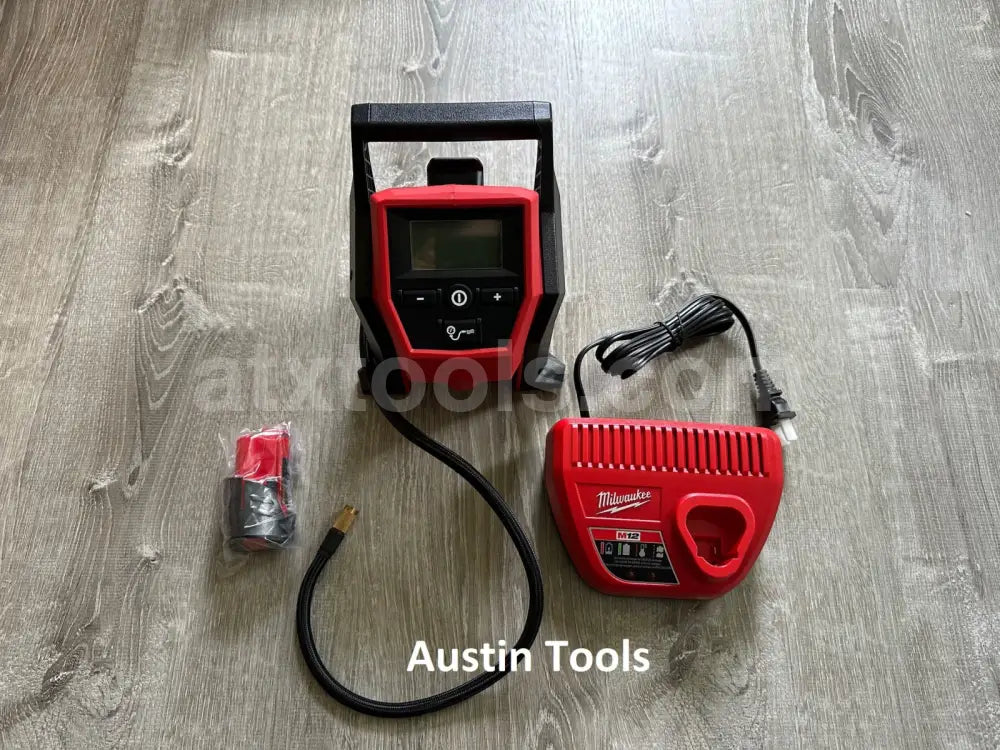 New Milwaukee M12 Compact Inflator Combo Kit (Includes battery and charger