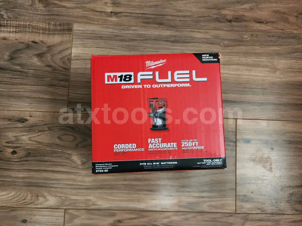 New Milwaukee M18 FUEL Li-ion Compact Router (2723-20) (Tool Only)